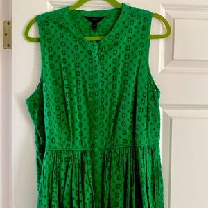 NWT: j.crew eyelet shirt dress